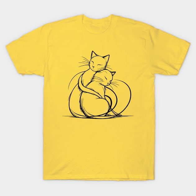 Cats in love T-Shirt by YuYu